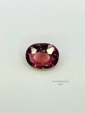 Loose Gemstone Pink Tourmaline 1.60ct Oval Jewelry Making Supply Collector Gem
